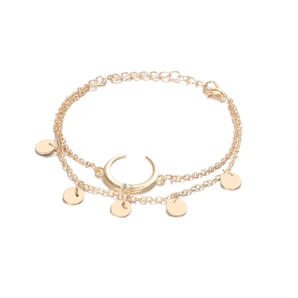 *DALEYZA* 2-Pc Gold Crescent Fashion Bracelet Set